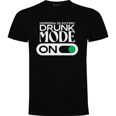 Camiseta despedida de soltero diseño Drunk mode