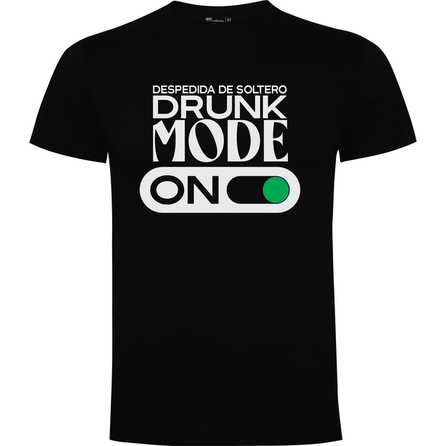 Camiseta despedida de soltero diseño Drunk mode
