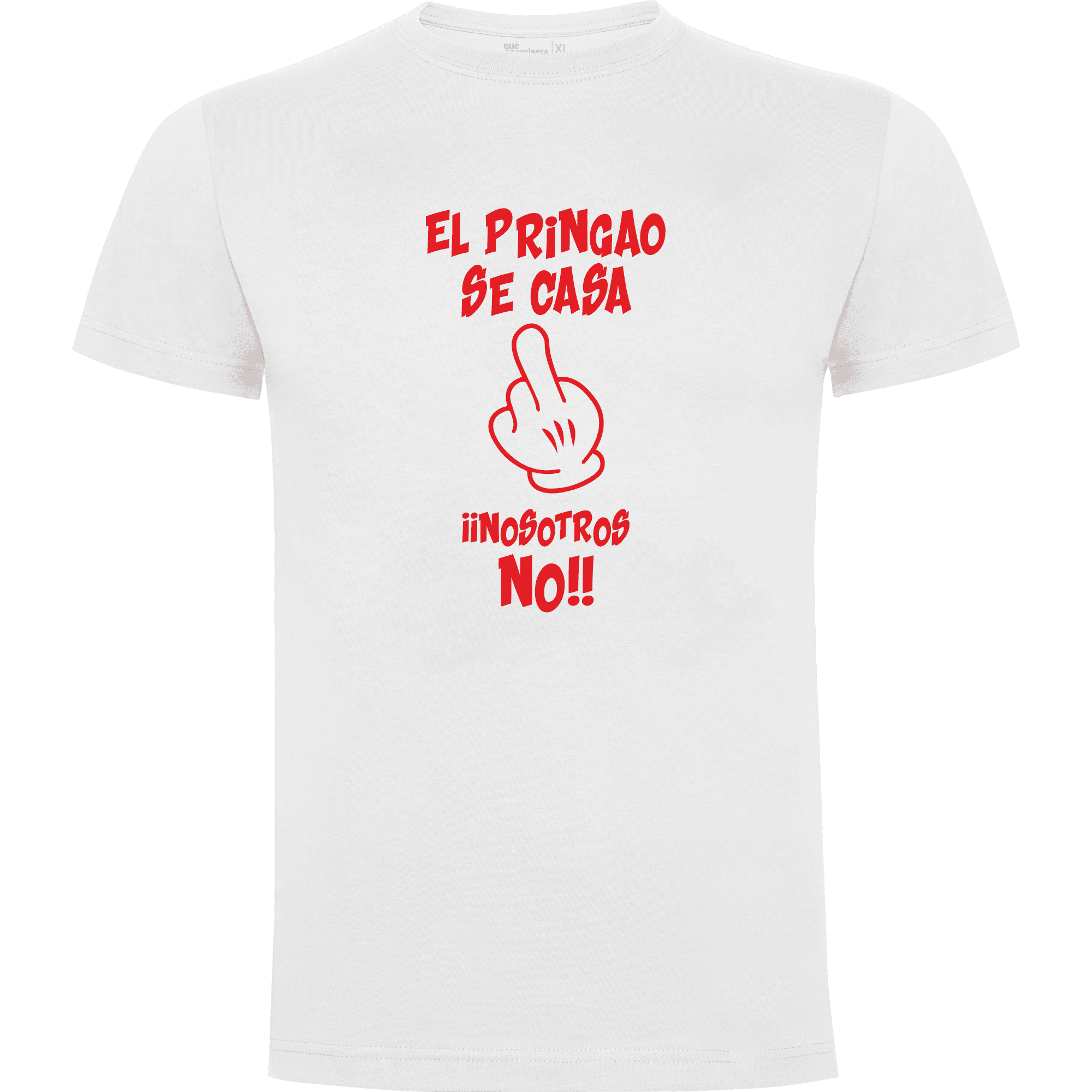 Camiseta despedida de soltero El pringao se casa