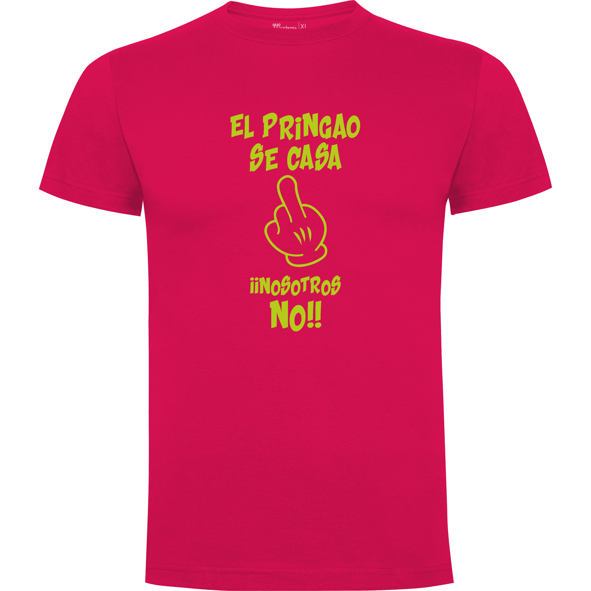 Camiseta despedida de soltero El pringao se casa