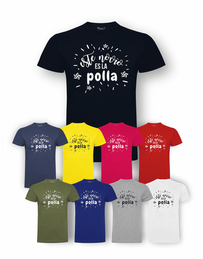 Camiseta de despedida de soltero "Este novio es la polla" junto a la camiseta de los amigos – Pack recomendado.