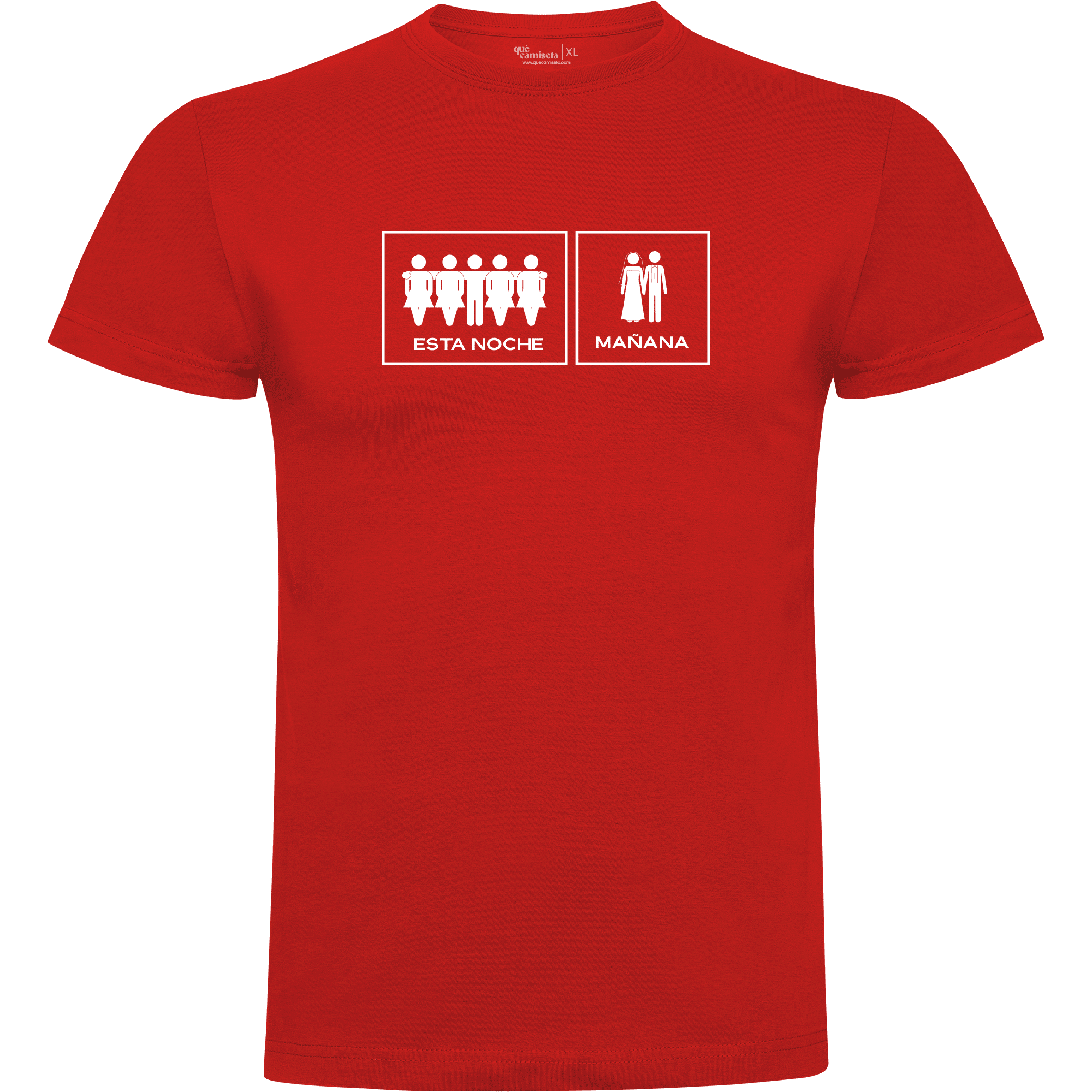 Camiseta despedida de soltero - Hoy/mañana