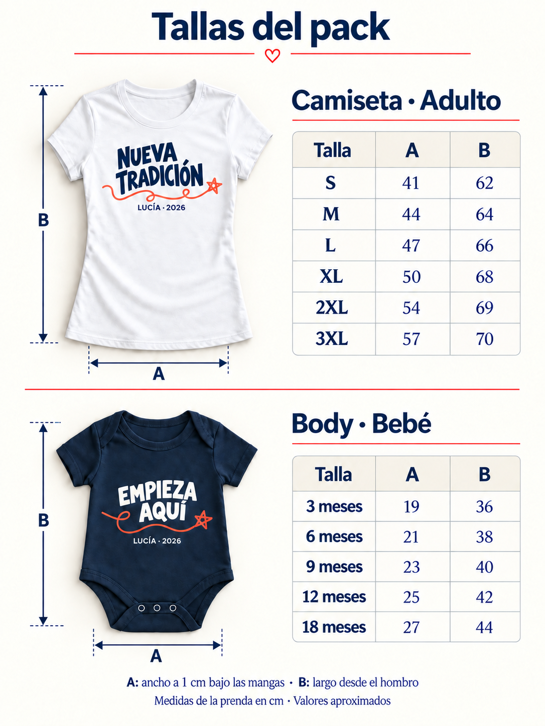 Nueva tradición — Pack personalizado para mamá y bebé