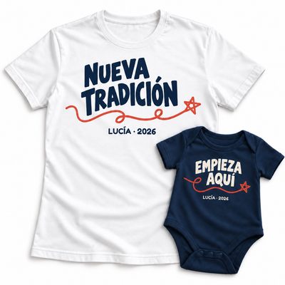 Nueva tradición — Pack personalizado para papá y bebé