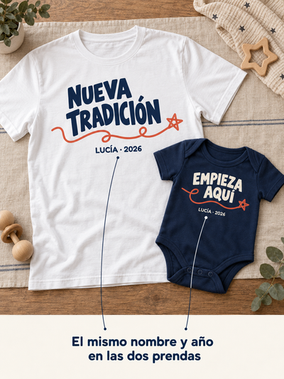 Nueva tradición — Pack personalizado para papá y bebé