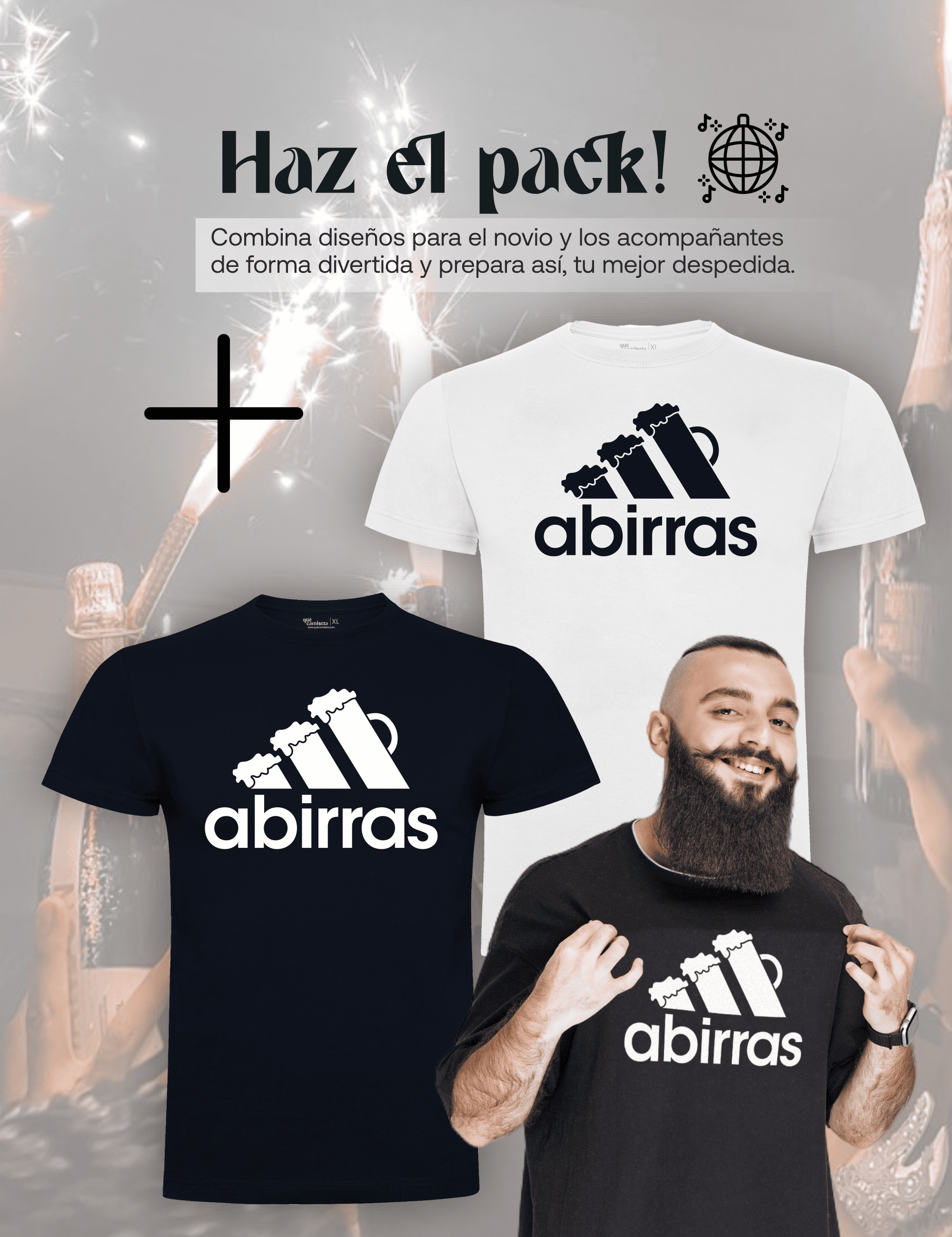 Camiseta despedida de soltero - A birras