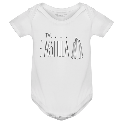 Body Bebé Manga Corta color blanco - Diseño De tal palo tal astilla