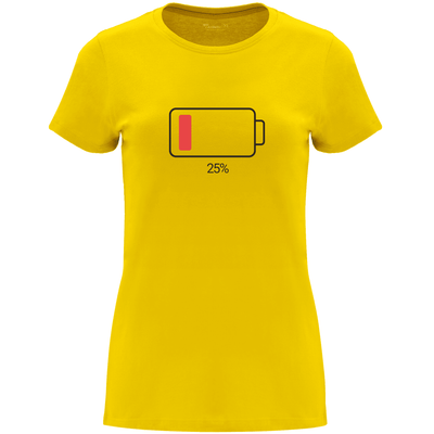 Camiseta Día de la Madre en Algodón Orgánico – Batería descargada