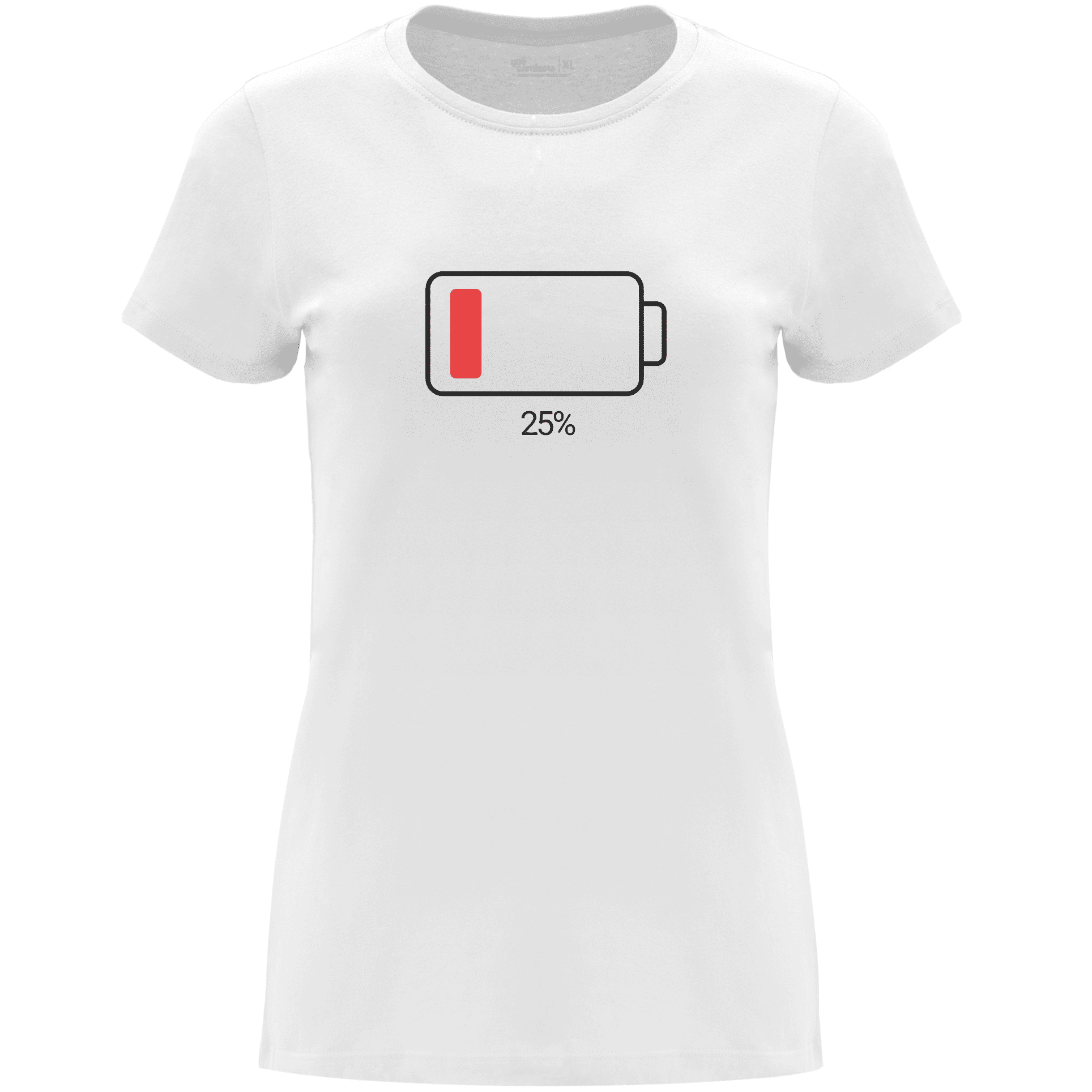 Camiseta Día de la Madre en Algodón Orgánico – Batería descargada