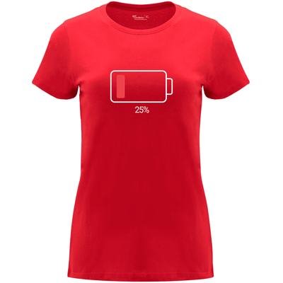 Camiseta Día de la Madre en Algodón Orgánico – Batería descargada