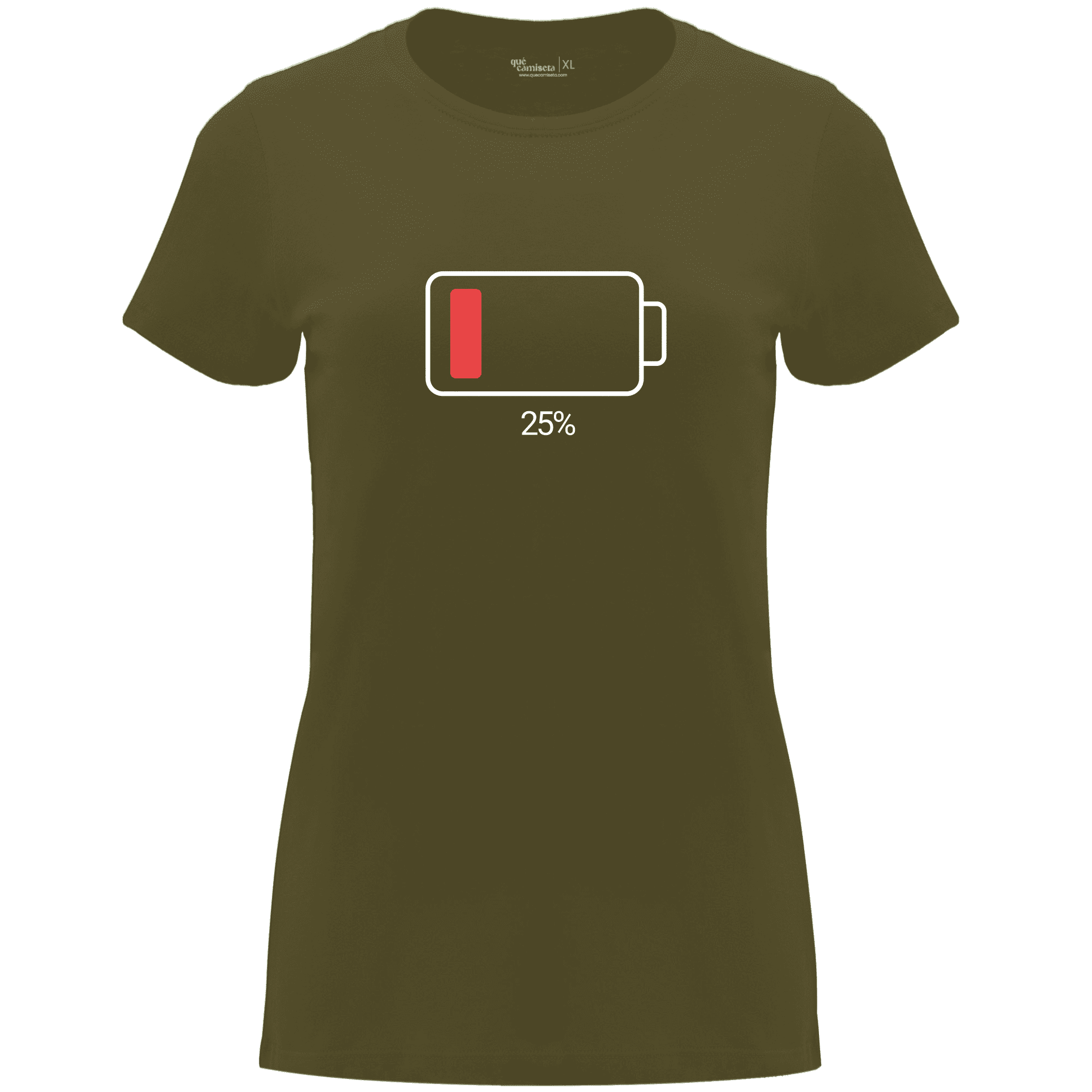 Camiseta Día de la Madre en Algodón Orgánico – Batería descargada