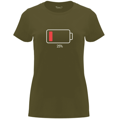 Camiseta Día de la Madre en Algodón Orgánico – Batería descargada