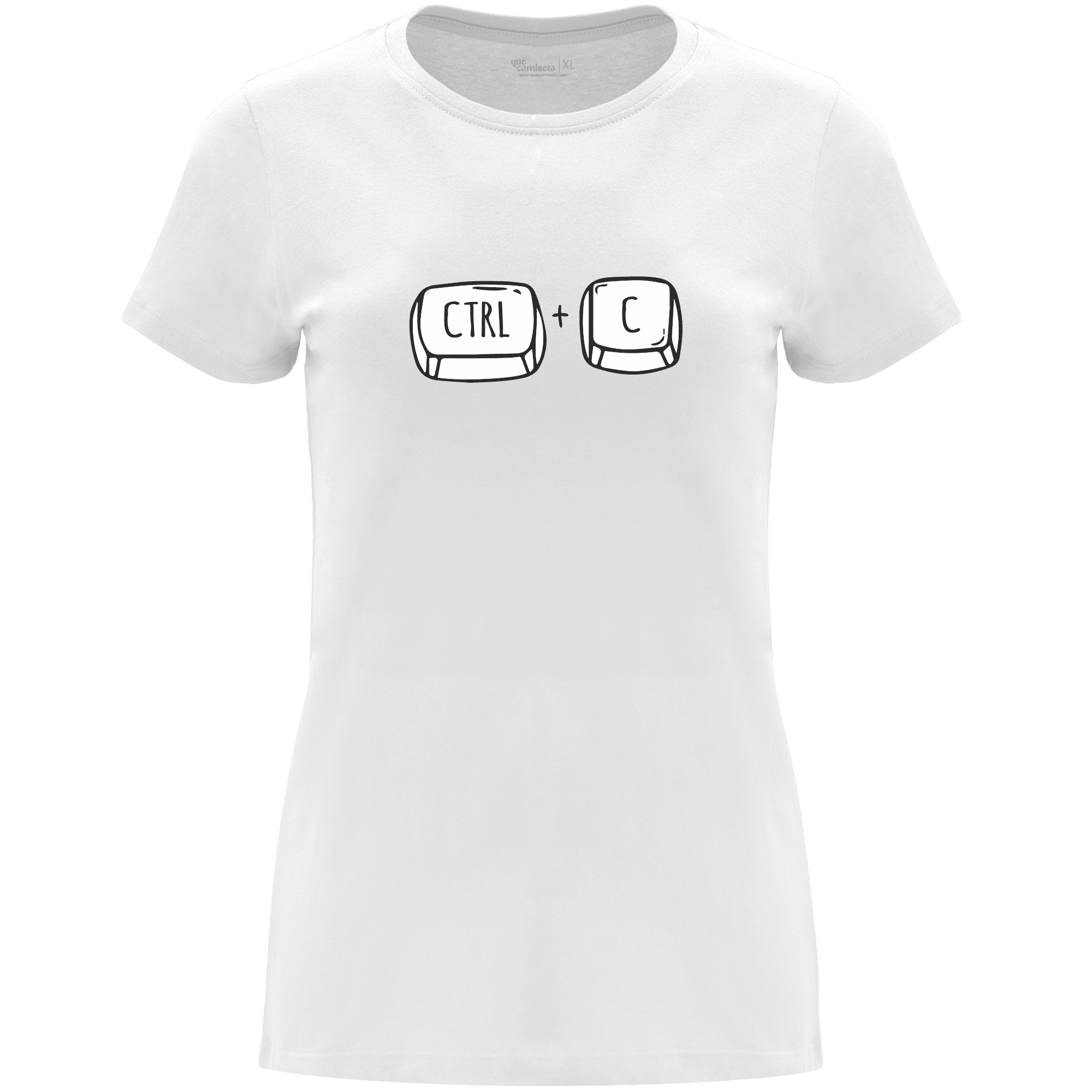 Camiseta Copiar y pegar en color Blanco para el Día de la Madre