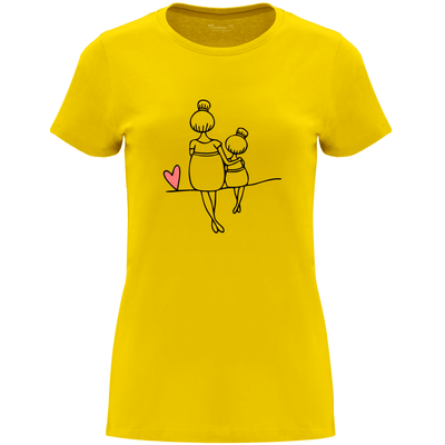 Camiseta Día de la Madre en Algodón Orgánico – Línea Corazón