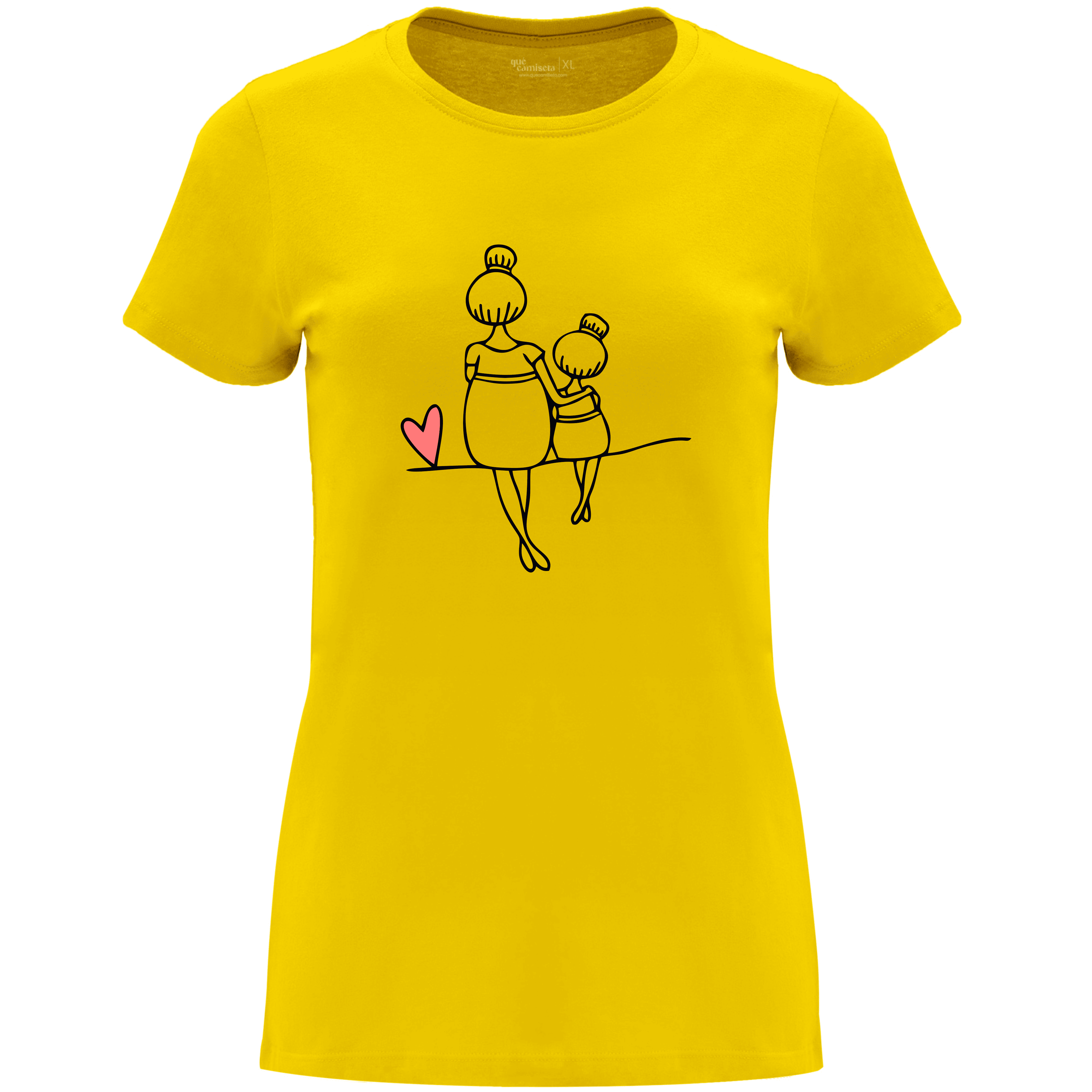 Camiseta Día de la Madre en Algodón Orgánico – Línea Corazón