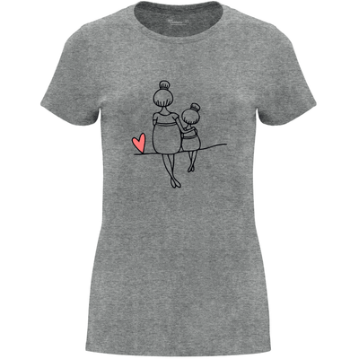 Camiseta Día de la Madre en Algodón Orgánico – Línea Corazón