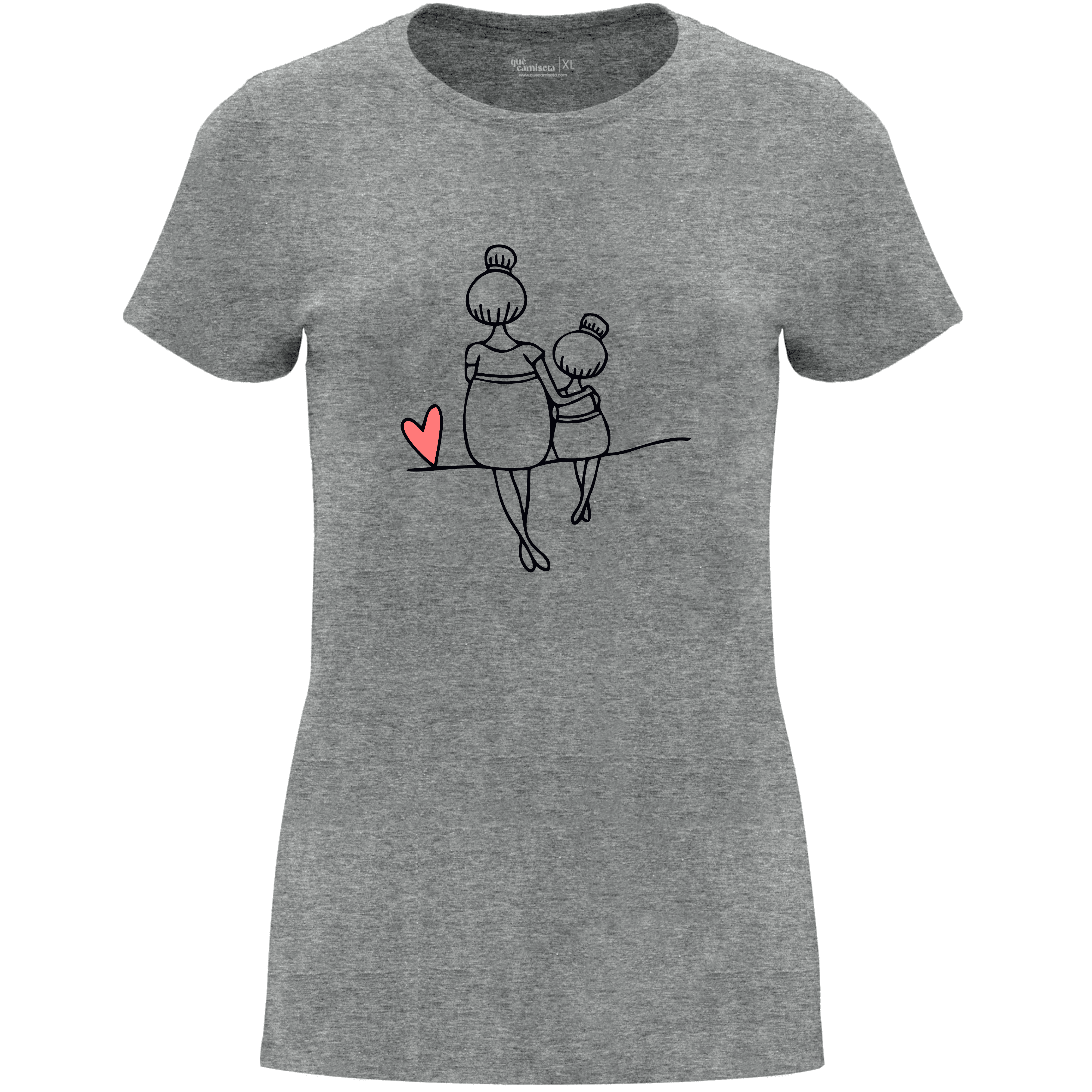 Camiseta Día de la Madre en Algodón Orgánico – Línea Corazón