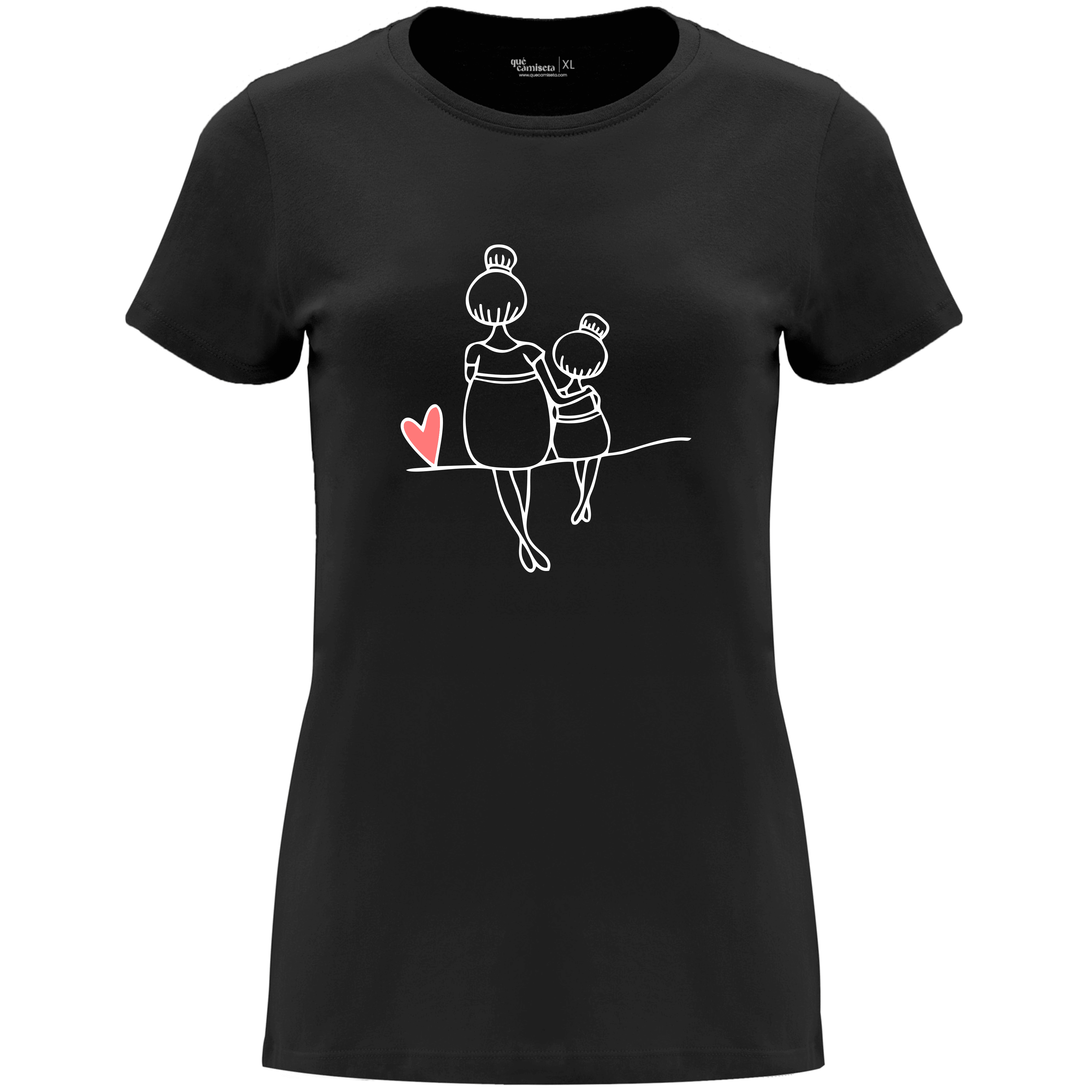 Camiseta Día de la Madre en Algodón Orgánico – Línea Corazón