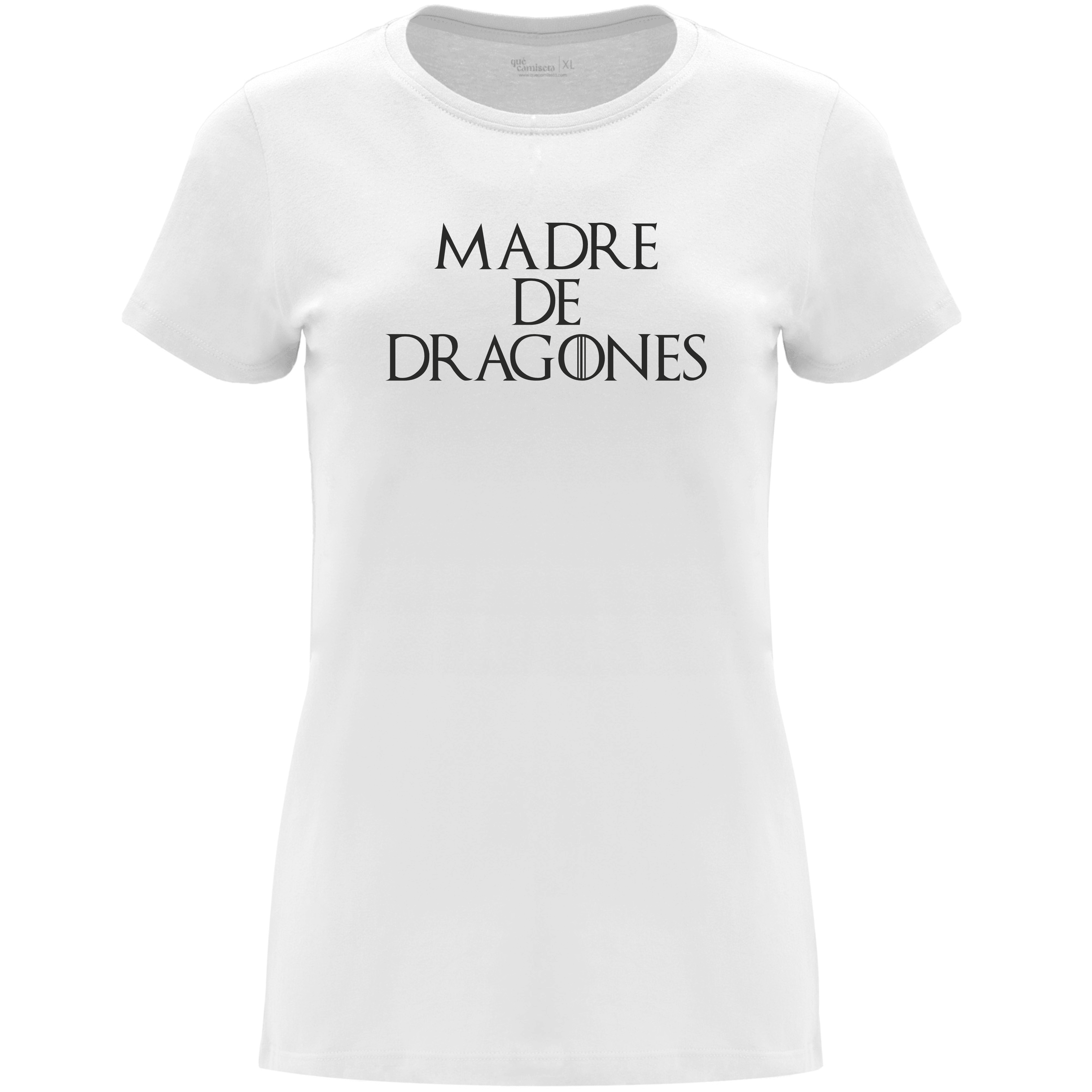 Camiseta Madre de Dragones en color Blanco para el Día de la Madre