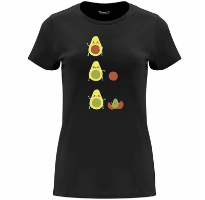 Camiseta Mamá aguacate en color Negro para el Día de la Madre