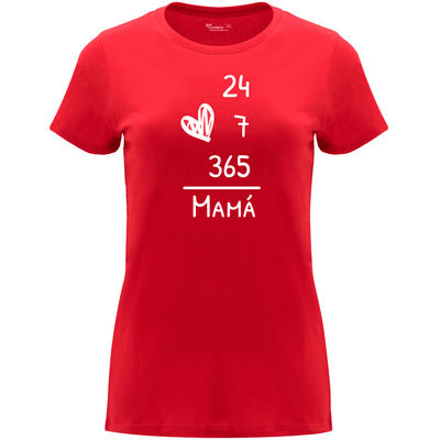 Camiseta Mamá Suma en color Rojo para el Día de la Madre