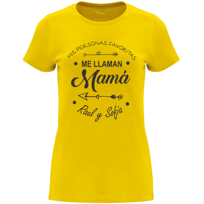 Camiseta Día de la Madre en Algodón Orgánico – Mis personas favoritas me llaman Mamá