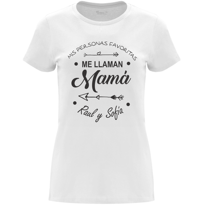 Camiseta Día de la Madre en Algodón Orgánico – Mis personas favoritas me llaman Mamá