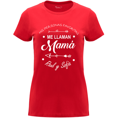 Camiseta Día de la Madre en Algodón Orgánico – Mis personas favoritas me llaman Mamá