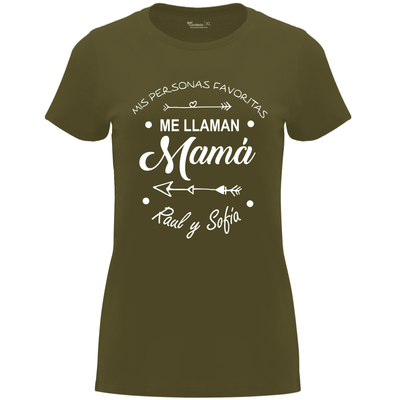 Camiseta Día de la Madre en Algodón Orgánico – Mis personas favoritas me llaman Mamá