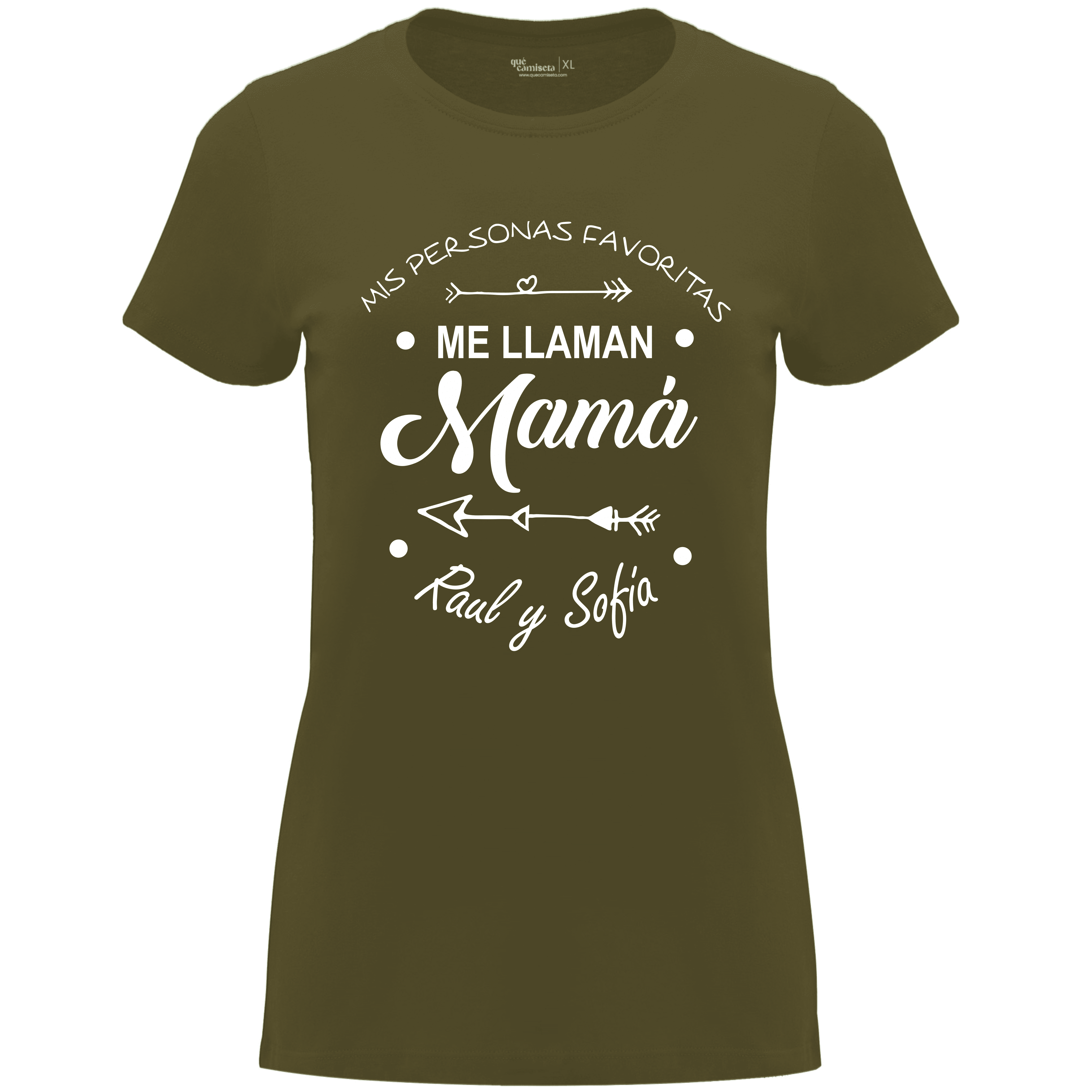 Camiseta Día de la Madre en Algodón Orgánico – Mis personas favoritas me llaman Mamá