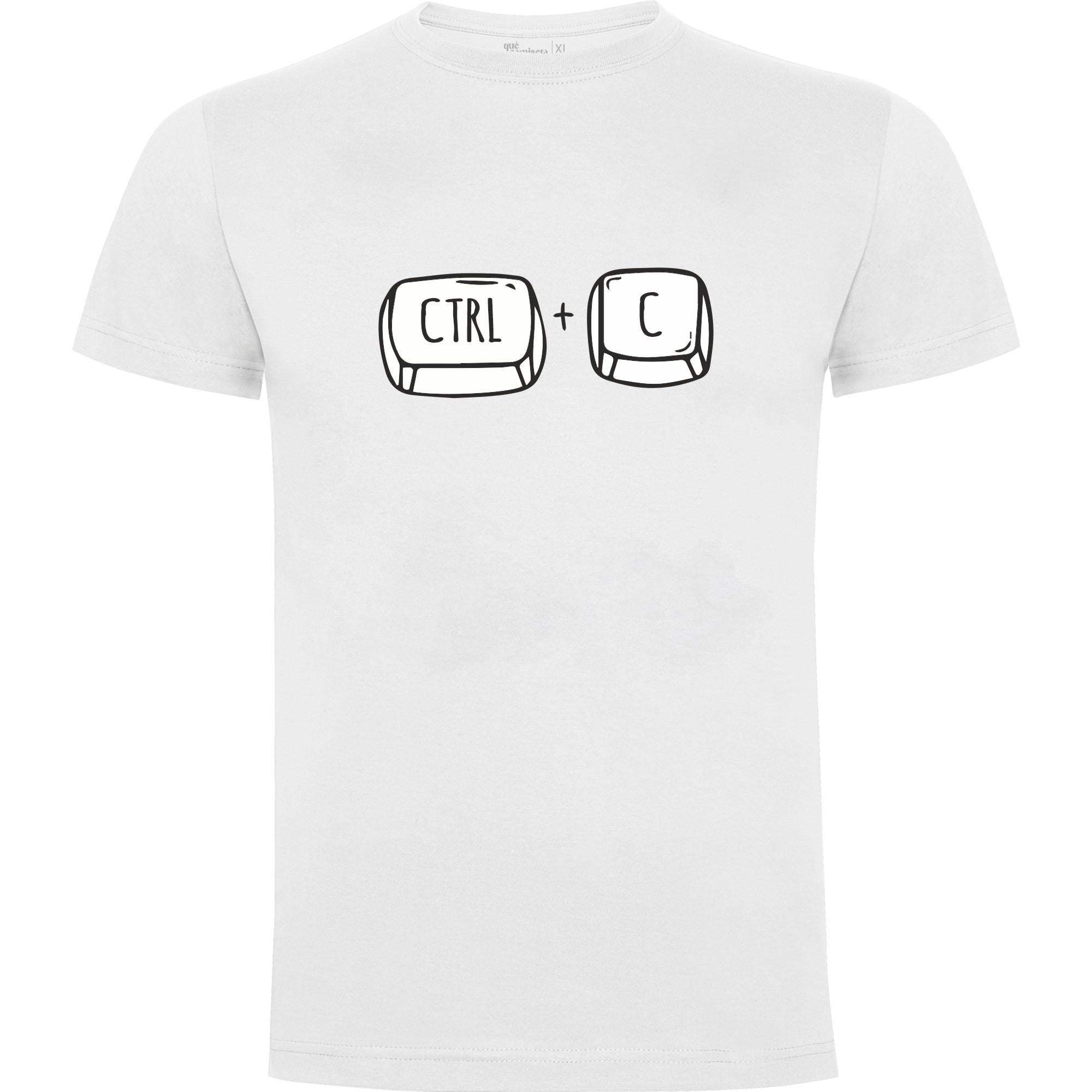 Camiseta Copiar y pegar en color Blanco para el Día del Padre