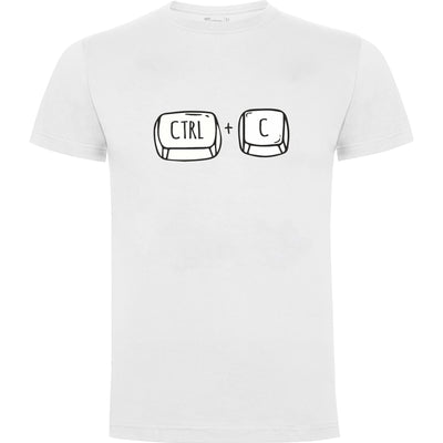 Camiseta Copiar y pegar en color Blanco para el Día del Padre
