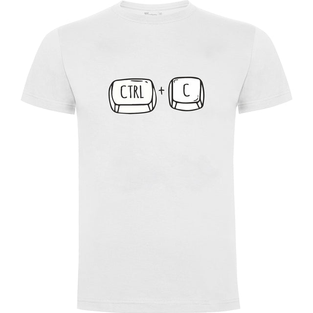 Camiseta Copiar y pegar en color Blanco para el Día del Padre