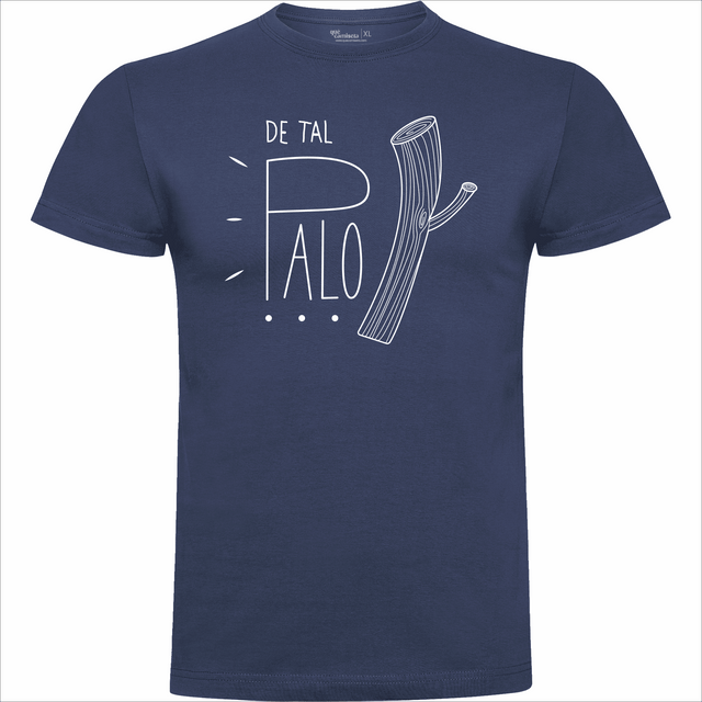 Camiseta De tal palo tal astilla en color Azul denim para el Día del Padre