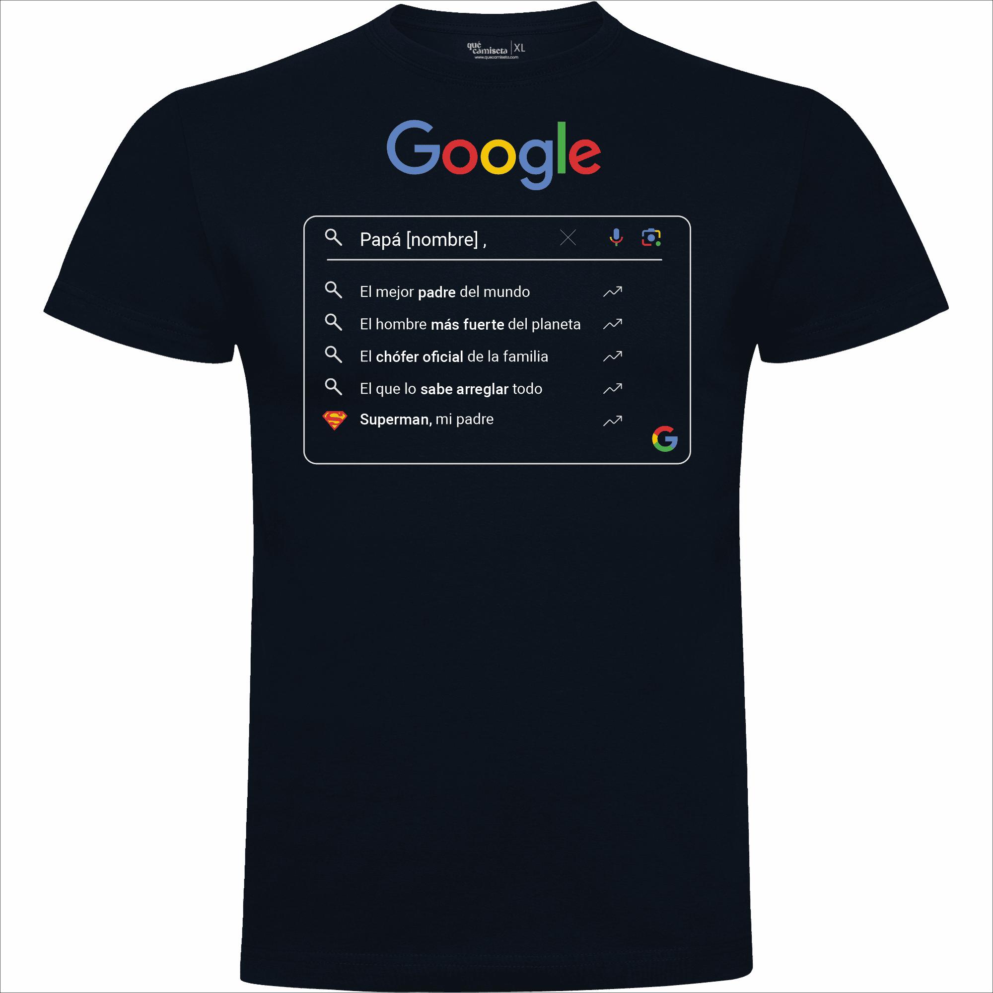 Camiseta Día del Padre en Algodón Orgánico – Google