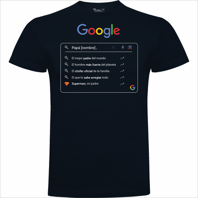 Camiseta Día del Padre en Algodón Orgánico – Google