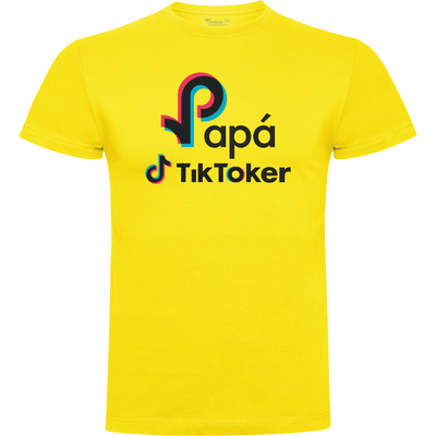 Camiseta Día del Padre en Algodón Orgánico – Papá Tiktoker