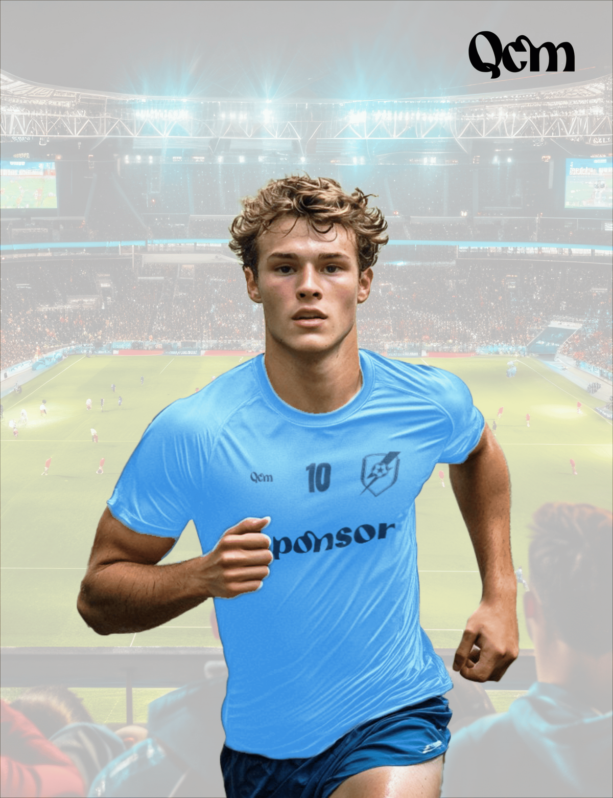 Persona con camiseta de fútbol personalizada de QueCamiseta