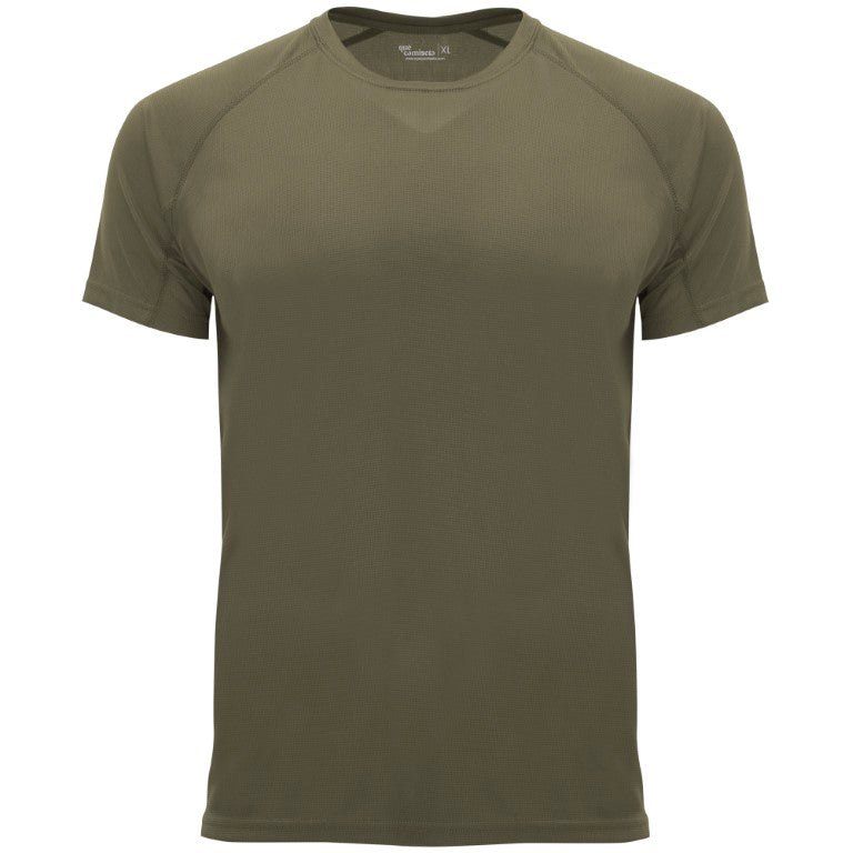 Camiseta técnica unisex personalizada manga corta · 100% poliéster transpirable