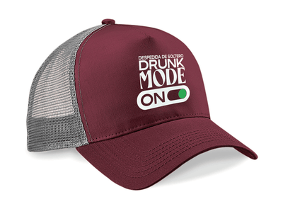 Gorra Trucker Drunk Mode – Despedida de Soltero | Diseño Divertido