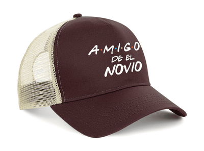 Gorra Trucker para Despedida de Soltero - Friends, amigos del novio