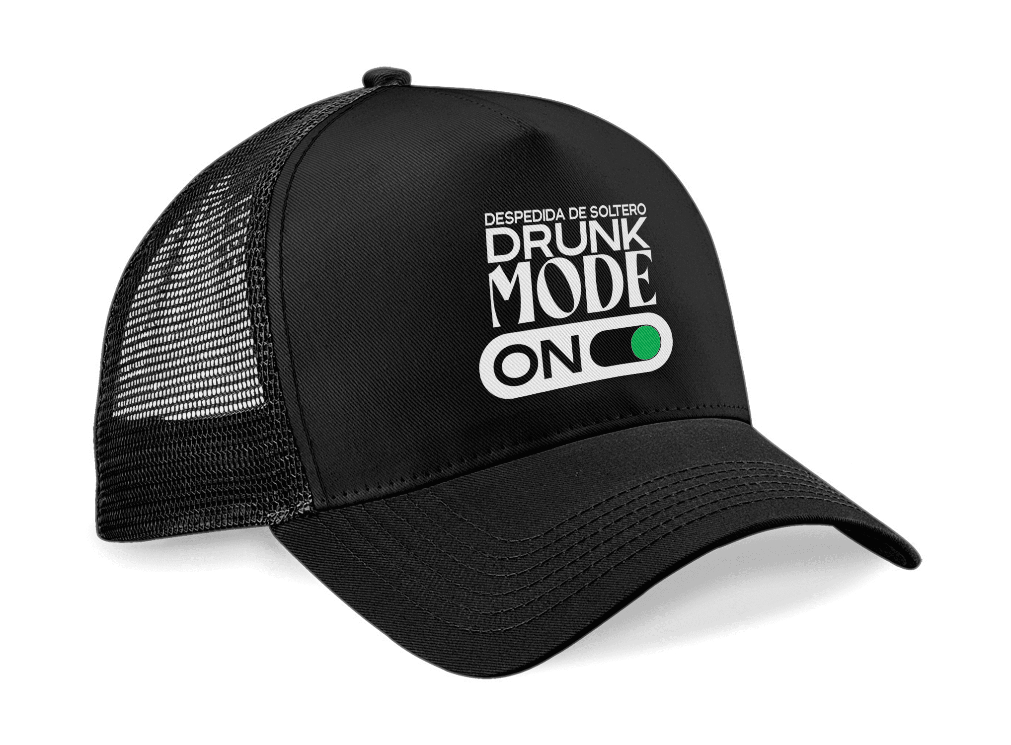 Gorra Trucker Drunk Mode – Despedida de Soltero | Diseño Divertido