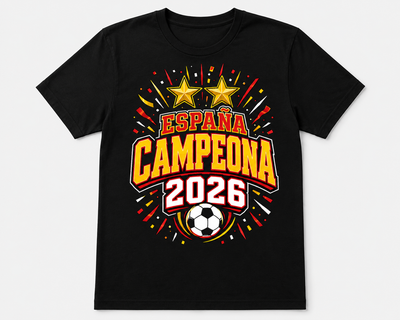Camiseta España Campeona 2026 de Fútbol para Adulto y Niño