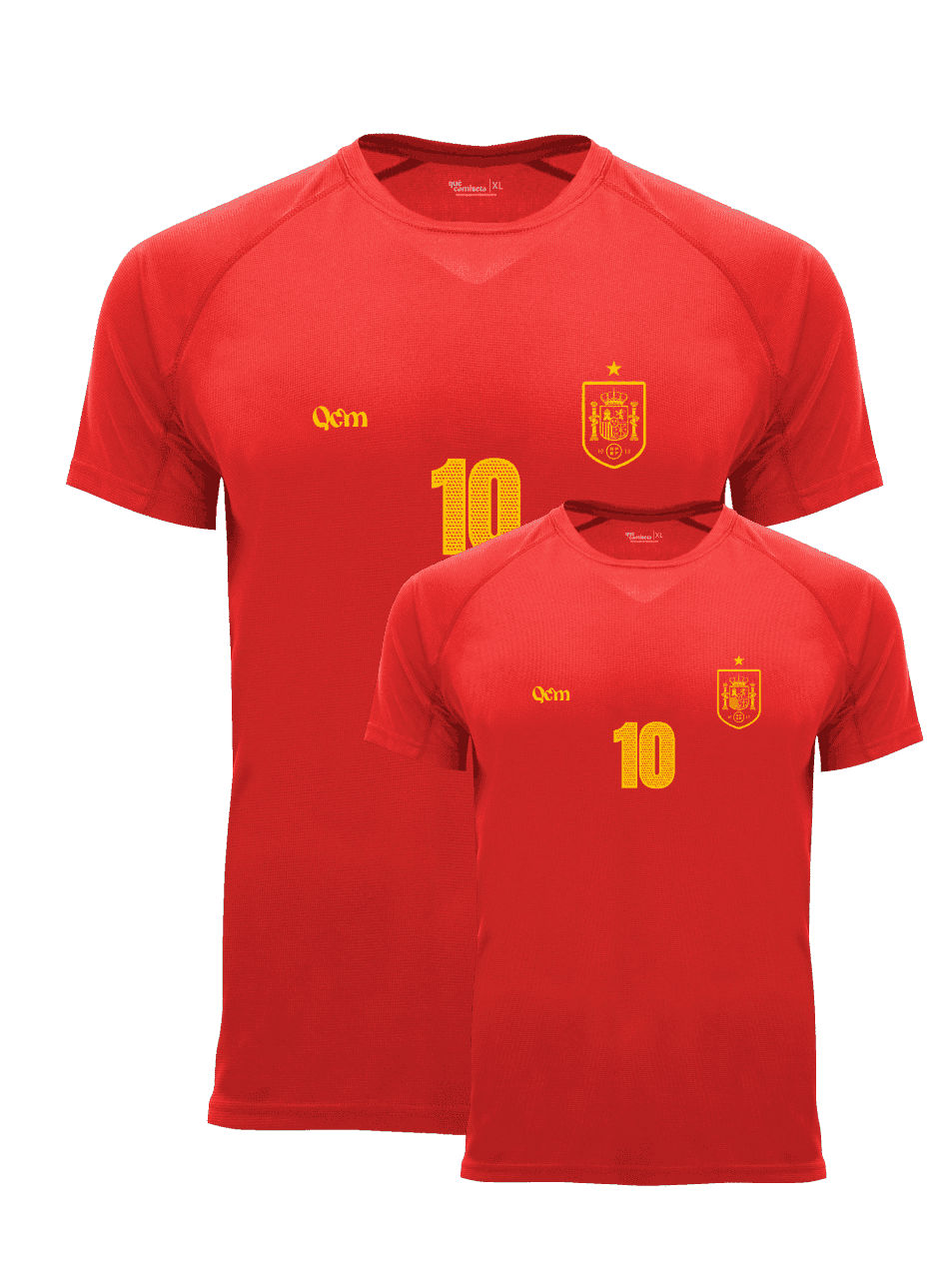 Pack camisetas España personalizadas adulto unisex y niño