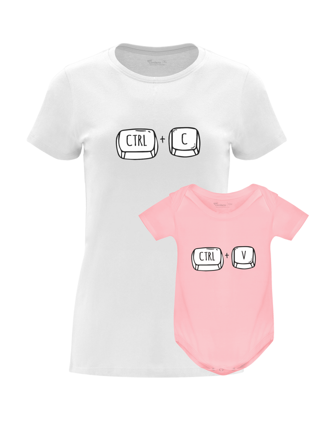 Pack Día de la Madre con camiseta para mamá y body o camiseta para bebé a juego