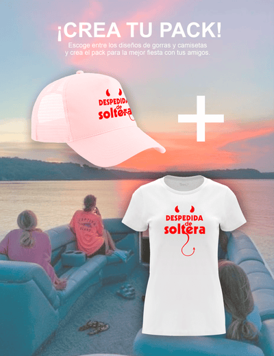 Pack gorra y camiseta Diabla – Despedida de soltera