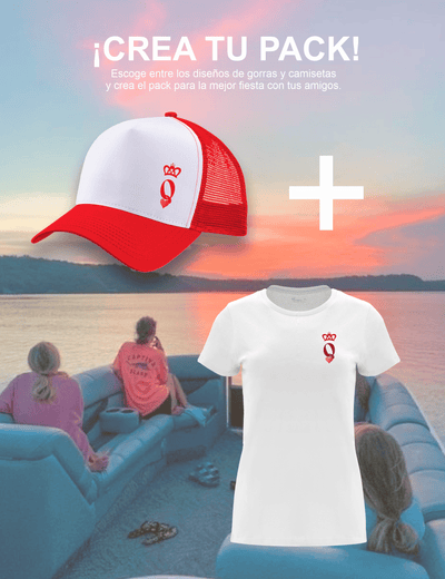 Pack gorra y camiseta Reina – Despedida de soltera
